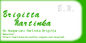 brigitta martinka business card